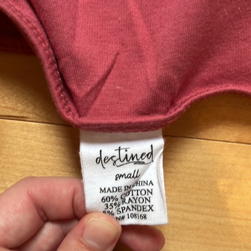 Destined (Tilly's) Salmon Pink Tube Top - Picture 4 of 5